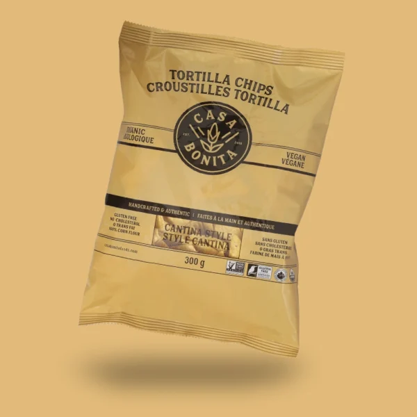 Casa Bonita Organic Yellow Corn Chips 300gr – 4 Pack - Image 4